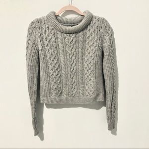 Club Monaco Merino Wool Grey Sweater Medium
